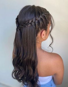 Formal Hairstyles For Long Hair, Formal Hair, Hairstyle Tutorials, Haircut Styles, Prom Hairstyles For Long Hair, School Hairstyles, Hair Stylist Life, Braid Hairstyles