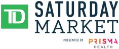 the logo for saturday market presented by prism health