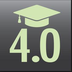 a graduation cap and tassel with the number forty four in white on a gray background