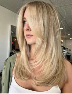 Cute Hairstyle, Haircuts For Medium Hair, Long Blonde, Long Blonde Hair