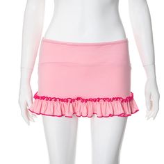 F00258904-104 Cute Pink Mini Skirt With Ruffles, Pink Ruffle Mini Skirt, Fitted Pink Ruffled Mini Skirt, Pink Ruffled Short Skirt, Pink Ruffled Mini Shorts, Short Beach Dresses, Silver Skirt, Business Skirt, Short Pollera