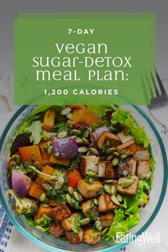 200 Calorie Meals, 7 Day Meal Plan, Vegan Sugar, Calorie Meal Plan, Ketogenic Diet Meal Plan, Vegan Meal Plans, Whole Grains