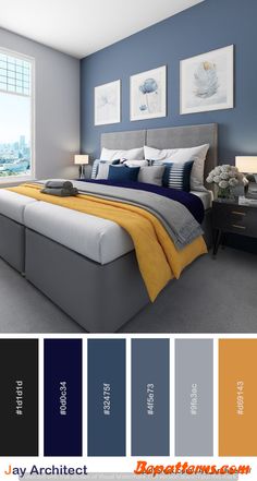 Home decoration modern - unique bedroom design - bedroom interior Popular Bedroom Colors, Wallpaper Bedroom Aesthetic, Aesthetic Bedroom Design, Beautiful Bedroom Colors, Best Bedroom Colors, Room Color Combination, Wall Color Combination, Bedroom Color Combination, Bedroom Wallpaper