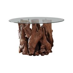 Asbury Dining Table Base Natural Teak 109511 Pedestal Coffee Table, Glass Top Dining Table, Natural Teak Wood, Dining Table Bases, Teak Dining Table, Ornate Furniture, Coaster Furniture, Pedestal Dining Table, Glass Dining Table