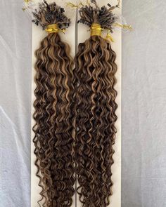 Micro Loop Hair Extensions ❤ 100% Brazilian Remy Human Hair ❤ Tight Curly Hair Extensions ❤ High Quality & Soft ❤ Stretched Length 8~24Inches ❤ DHL/Fedex Free Fast Shipping  Order processed within 3-5 business days,Then shipped via Fedex/DHL Express. Return policy general order 1. After you receive it and before you open the wig, you can return it to us in 2 days to  get 100% refund for your hair but the return shipping cost buyers support; 2. After you open the package and wig but before you us Curly Extensions Before And After, Micro Extensions, Tight Curly Hair, Micro Bead Hair Extensions, Micro Loop Hair Extensions, Highlight Blonde, Curly Extensions, I Tip Hair Extensions, Human Wigs