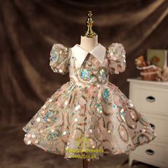 Ball Gowns Vintage, Sequin Ball Gown, Flower Girls Dresses, Kids Formal, Baby Party Dress, Children Party, Formal Occasion Dress, 파티 드레스