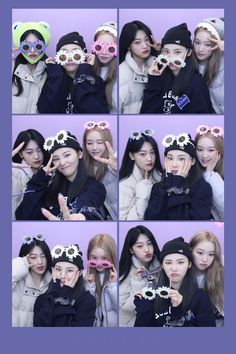 Photobox Pose, 4cut Photo, Group Photo Poses, Loona Jinsoul, Gowon Loona, Group Poses, Photobooth Pictures, 사진 촬영 포즈, Friend Poses Photography