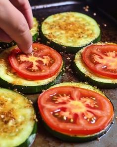 Oh my goodness! I made this recipe for a potluck, and it was wolfed down in no time - Payhip Potatoes And Tomatoes Recipes, Zucchini Treats, Green Bean Side Dish Recipes, Potatoes And Tomatoes, Zucchini And Tomatoes, Zucchini Rounds, Best Zucchini Recipes, Zucchini Side Dishes, Yummy Veggies