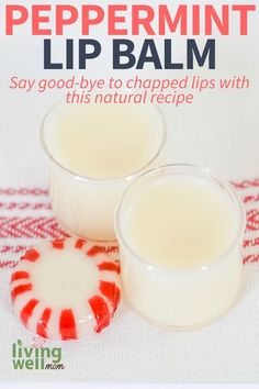 This 3-ingredient DIY peppermint chapstick recipe is so easy to put together! Make this homemade lip balm as a stocking stuffer, teacher gift, or even just to enjoy yourself. Peppermint Lip Balm Recipe, Homemade Foot Cream, Diy Peppermint Lip Balm, Diy Chapstick, Chapstick Recipe, Diy Toiletries, Diy Lip Balm Recipes, Balm Recipe, Craft Recipes