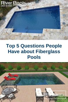 the top 5 questions people have about fiberglass pools in their backyard or pool area