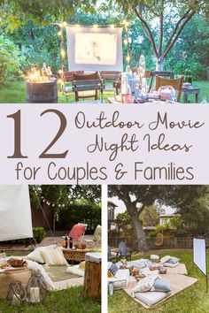 outdoor movie night ideas for couples and families