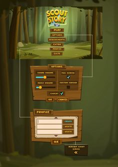 an image of the game screen for scout story