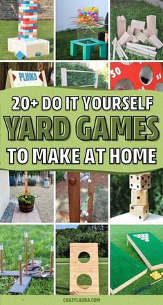 various yard games to make at home