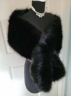 Faux Fur Bridesmaids, Winter Wedding Fur, Bridal Fur, Wedding Fur, Faux Fur Stole, Black Fox, Great Gatsby Party, Rebecca Ferguson, Fur Wrap