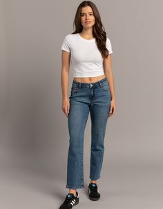 Rsq Low Rise Straight Jeans. Sits On The Hips With A Slightly Relaxed Leg. Rigid Denim. Zip Fly And Button Closure. Belt Loop Waist. Traditional Five Pocket Styling. Tapered Leg. Approx. Inseam: 30''. 48% Cotton, 31% Tencel, 20% Recycled Cotton, 1% Spandex. Machine Wash. Imported. Casual Cropped Flare Jeans, Casual Cropped Flare Jeans For Everyday, Low Rise Straight Jeans, Baggy Carpenter Jeans, Wwe T Shirts, Flannel Sweatshirt, Jeans Brown, Girls Blouse, Carpenter Jeans