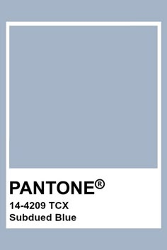 the pantone color is shown in blue and white, with an empty square at the bottom