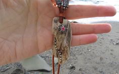 Driftwood Gorgeous Necklace, Driftwood Necklace, Genuine Leather, All-natural Driftwood Jewelry, - Etsy White Coral Necklace, Driftwood Necklace, Driftwood Jewelry, Unusual Things, Jewelry Boards, Stone Crafts, Beach Stones, Coral Jewelry, Red Jasper