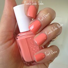 Essie Nail Polish Colors, Summer Pedicure, Peach Nails, Essie Nail, Pink Nail, 2020 Trends, Manicure Y Pedicure