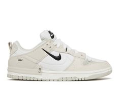 Wmns Dunk Low Disrupt 2 'Pale Ivory' - Nike - DH4402 101 - pale ivory/white/black | Flight Club Disrupt 2 Pale Ivory, Nike Dunk Low Disrupt 2, Low Disrupt, 80s Basketball, Nike Dunk Low Disrupt, White Textile, Trendy Shoes Sneakers, Diy Aesthetic, Pretty Shoes Sneakers