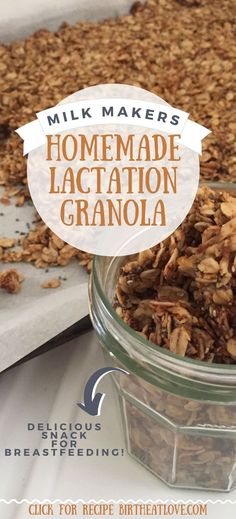 This recipe for breastfeeding granola is so good you should make a double batch. Goes great with yogurt, nut milk and berries. This is a great breastfeeding snack with oatmeal for milk supply help. Love that the add ins are milk supply boosters! Lactation Granola, Pregnancy Freezer Meals, Breastfeeding Cookies, Breast Milk Production, Lactation Cookies Recipe, Breastfeeding Snacks, Boost Milk Supply, Breastfeeding Foods, Lactation Recipes