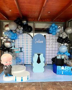 Nuestras decoraciones son 100% personalizadas y trabajamos con todas las temáticas 🥳 #arreglosconglobos #candybar #fiestasinfantiles #cumpleañosinfantiles #globo #jefesenpañalescake #2años Baby Boss, Candy Bar, 1st Birthday, Party Ideas, Birthday