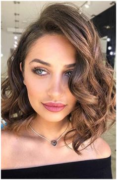 Easy medium length hairstyles : 30 stunning shoulder , #hairstyles #length #ideas #curly mid length curly hairstyles ideas