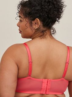 FIT Full coverage silhouette. 3-piece underwire cups for ultimate shaping and support without a pad. Unlined. MATERIALS + CARE Lace fabric. 93% nylon, 7% elastane. Hand wash cold. Line dry. Imported. DETAILS Adjustable straps. Back hook-and-eye closure. WHY WE LOVE IT Our lacy unlined bra is designed with a three-piece cup for ultimate shaping and support without a pad and a more custom fit. The best plus size women's Unlined Full Coverage Bra - Lace Pink Intimates in paradise pink made of lace. Fitted Underbust Bra With Medium Bust Support, Nylon Shapewear With Medium Bust Support And Full Coverage, Fitted Underbust Nursing Bra, Full Cup Nylon Bra With Medium Bust Support, Nylon Full Cup Bra With Removable Pads, Fitted Underbust Nursing Bra With Padded Cups, Seamless Underwire Nylon Bra, Underwire Bra With Removable Pads In Nylon, Nylon Underwire Bra With Removable Pads