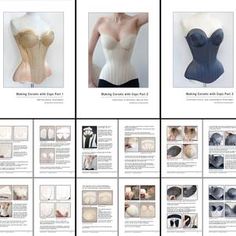 Royal Black Tutorial: Creative Patterndevelopment English | Etsy Corset Tutorial, Corset Making, Corset Sewing, Corset Sewing Pattern, Corset Pattern, Diy Sewing Clothes, Diy Face Mask, Sewing Techniques, Sewing Tips