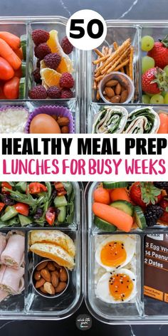 healthy meal prep lunches for busy week ahead