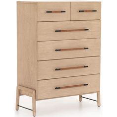 Rosedale 6 Drawer Tall Dresser-Furniture - Storage-High Fashion Home 6 Drawer Tall Dresser, Oak Dresser, Tall Dresser, Chest Dresser, Honey Oak, Iron Hardware, Lulu And Georgia, Tall Chest, 6 Drawer Dresser