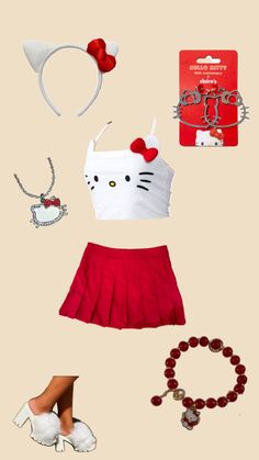 hello kitty adult costume cosplay cute Diy Pink Ladies Costume, Hello Kitty Dress Up, Hello Kitty Costume Diy, Hello Kitty Costume Ideas, Diy Hello Kitty Costume, Hello Kitty Cosplay, Pink Lady Costume