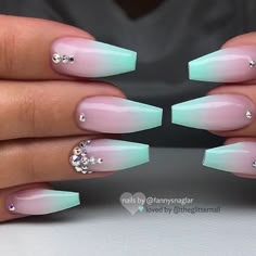 Stone Nails, Casket Nails, Crystal Nails, Best Acrylic Nails, Nail Decorations, Gorgeous Nails