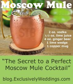 the secret to a perfect moscow mule cocktail is in this info sheet for an article