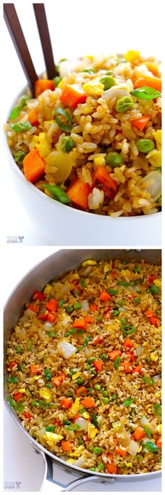 the best ever fried rice with vegetables in it