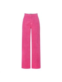 MO&Co. Women's Corduroy Straight Trousers Features : - High waist, wide leg straight fit- A seam detail along the front- Corduroy fabric, soft and comfortable Code: MBC1PAT018The back length of size M is 108cmMATERIALS & CARE Material: 100% CottonGentle machine wash below 30°CDo not bleach, hang to dry in the shadeTumble dry low, iron on low padDo not dry clean, do not soakWash with neutral detergentReverse mesh pocket, wash separatelyPlease select your own size in the size chart according to yo Style Types, Collage Elements, Pink Corduroy, Fashion Collage, Corduroy Fabric, Straight Trousers, Low Iron, Female Fashion, Pink Ladies