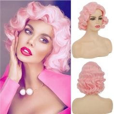 PRICES MAY VARY. ❤ Regarding style: The Swiking wig is made of synthetic heat-resistant fibers. No entanglement, no detachment, silky and soft. This color wig style meets everyone's needs ❤High-grade wig cap: Pink Curly Short Wigs is Breathable, comfortable, close to the skin can be assured, breathable rose net within the network make you feel comfortable when you wear it. even in the hot sun, wearing it will not feel stuffy ❤Our gift：When you receive the wigs, you can get a beautiful wig,In add 1920s Wig, Mommy Wig, Women 1920s, Blonde Curly Wig, Finger Wave, Hair Falls, Wigs Cosplay, Birthday Vacation, Halloween Wigs