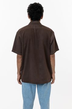 This relaxed button up is ideal for everyday, casual wear and is made of our lightweight 4 oz. cotton twill. This short sleeve style can be styled in endless ways and features a single front pocket and pearlescent buttons. We have garment dyed this 100% cotton style for a naturally worn in feeling, shrink-free finish and rich colors. Chocolate Color, Rich Colors, Oversized Shirt, Perfect Shirt, Favorite Shirts, Cotton Style, Button Up Shirt, Rich Color, Black And Navy