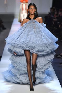 Jean Paul Gaultier Haute Couture, Paul Gaultier Spring, Ruffle Gown, Moda Paris, Couture Week, Couture Runway, Paul Gaultier, Couture Dresses, Jean Paul