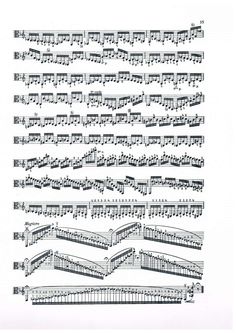 an old sheet music page with musical notations