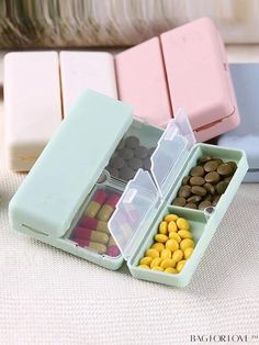 BagForLove - Portable Magnetic Travel Pill Organizer with 7 Compartments - Effortless Weekly Medication Management Daily Pill Organizer, Fish Oil Vitamins, Pill Box Organizer, Weekly Pill Organizer, Pill Dispenser, Travel Bag Essentials, Pill Container, Medicine Organization, Medicine Storage