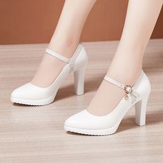 Shipping: Worldwide Express Shipping AvailableDelivery time: 7-15Days Fast ShippingReturns: Fast refund, 100% Money Back Guarantee. Shoes White Heels, Heels Professional, Flower Girl Wedding Dress, Professional Work Shoes, White Shoes Heels, Professional Single, Model Catwalk, Girl Wedding Dress, Cut Shoes