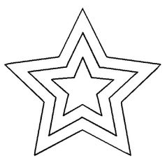 a black and white image of a star with one side cut out to look like it is