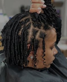 Braided Locs, Real Locs, Locs With Curly Ends, Comb Twist, Natural Locs, Natural Hair Haircuts