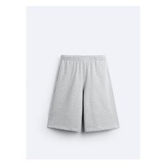 Baggy fit jean shorts. Adjustable elastic waistband with inner drawstring. Side pockets and back patch pocket. Zara Cotton Bottoms With Built-in Shorts, Basic Relaxed Fit Shorts, Casual Pull-on Bermuda Shorts, Zara Bottoms With Built-in Shorts, Relaxed Fit Bermuda Bottoms With Elastic Waistband, Casual Shorts With Elastic Waistband, Casual High-waisted Shorts, Cotton Pull-on Shorts, Pull-on Cotton Shorts