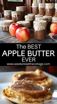 the best apple butter ever is on display