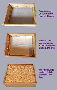 the instructions for how to make a diy wood box