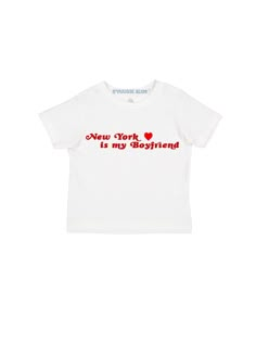 New York is My Boyfriend - Red – romanticblue Screen Printed Shirt, Cap Sleeve Tee, Screen Printing Shirts, Baby Tees, Alternative Outfits, My Boyfriend, Dream Clothes, Baby Tee, Printed Tees