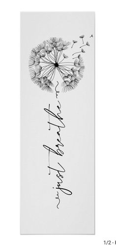 a dandelion with the words happy new year written in black ink on white paper