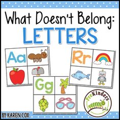 what doesn't belong letters and numbers in this alphabet game for kids to practice letter recognition