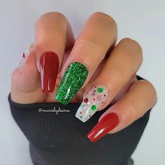 Christmas Nail Dip, Christmas Dip, Morning Christmas, Nail Dip Powder, Nail Dip, Christmas Nails Acrylic, Winter Nail, Festival Nails